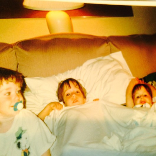 Family David Drew Brandon in Bed