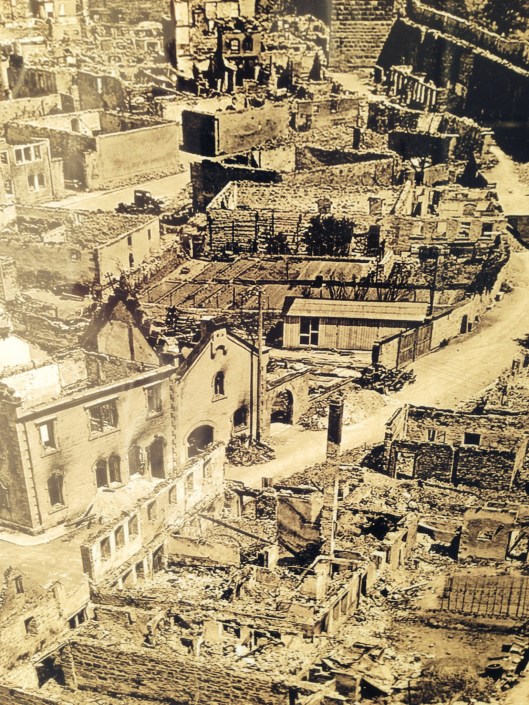Bombing ruins Rothenberg old city
