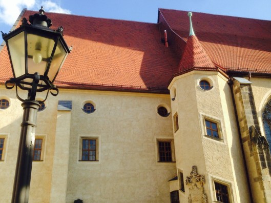 Amazing the money spent on church buildings, this one just a block from the castle church.