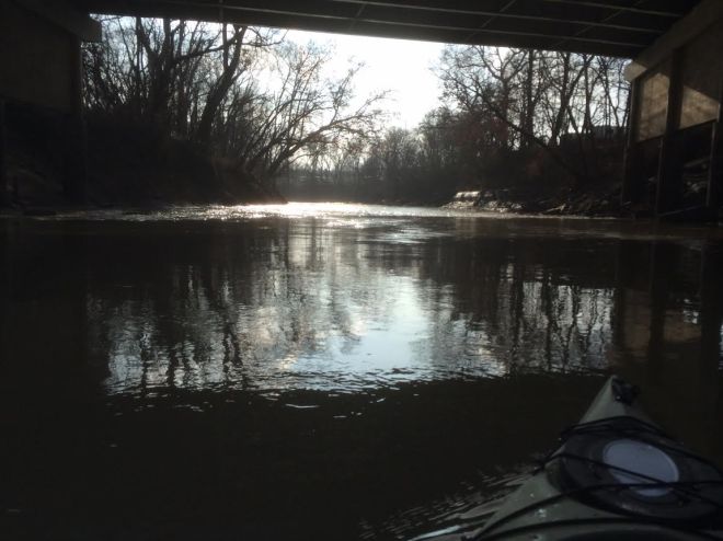 Caney River Under 7th Street Bridge